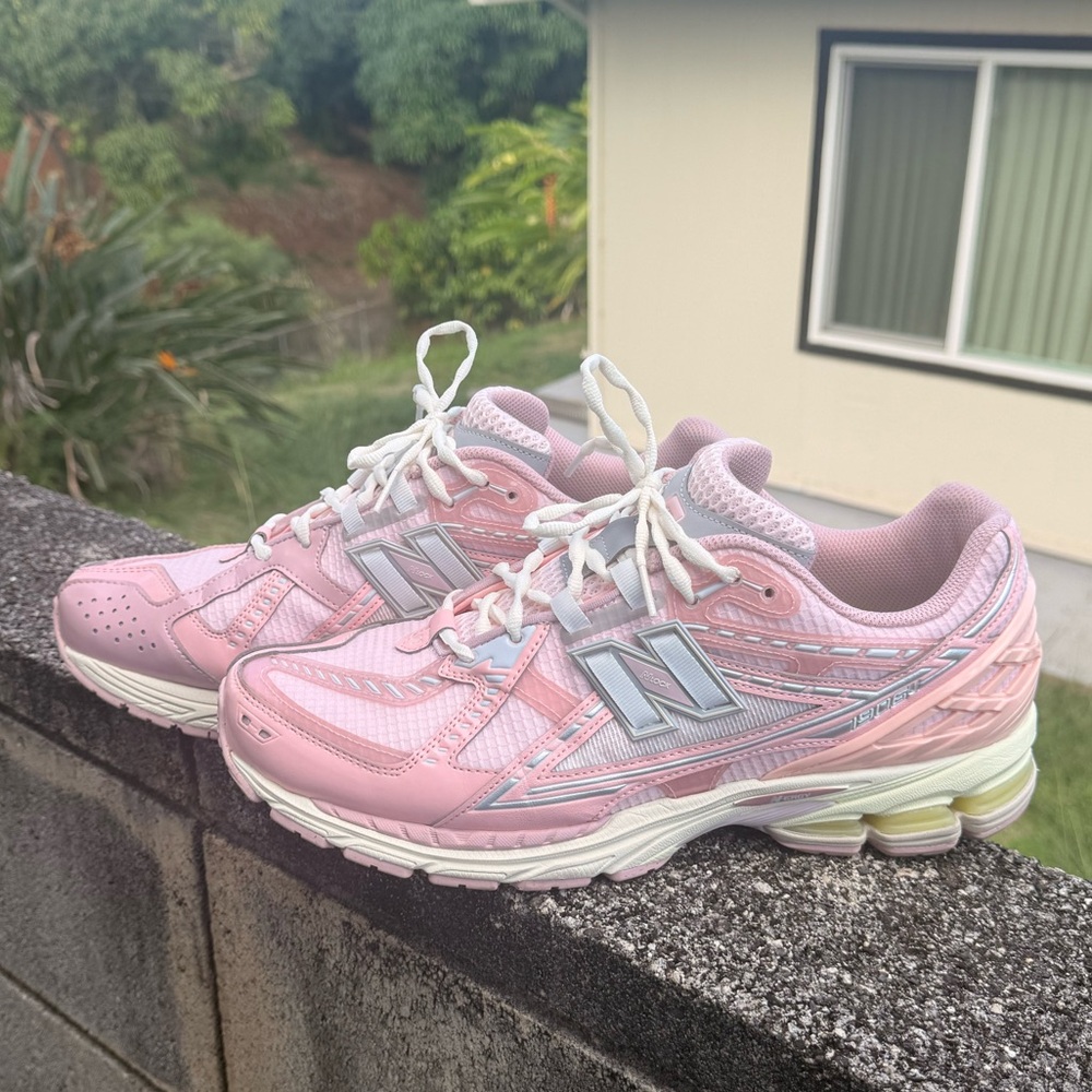 New Balance Mens 1906 Pink and White Sneakers